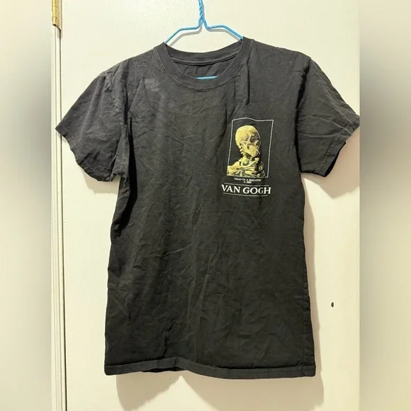 Van Gogh “Head of a Skeleton” c.1885 Shirt Small - Picture 2 of 4